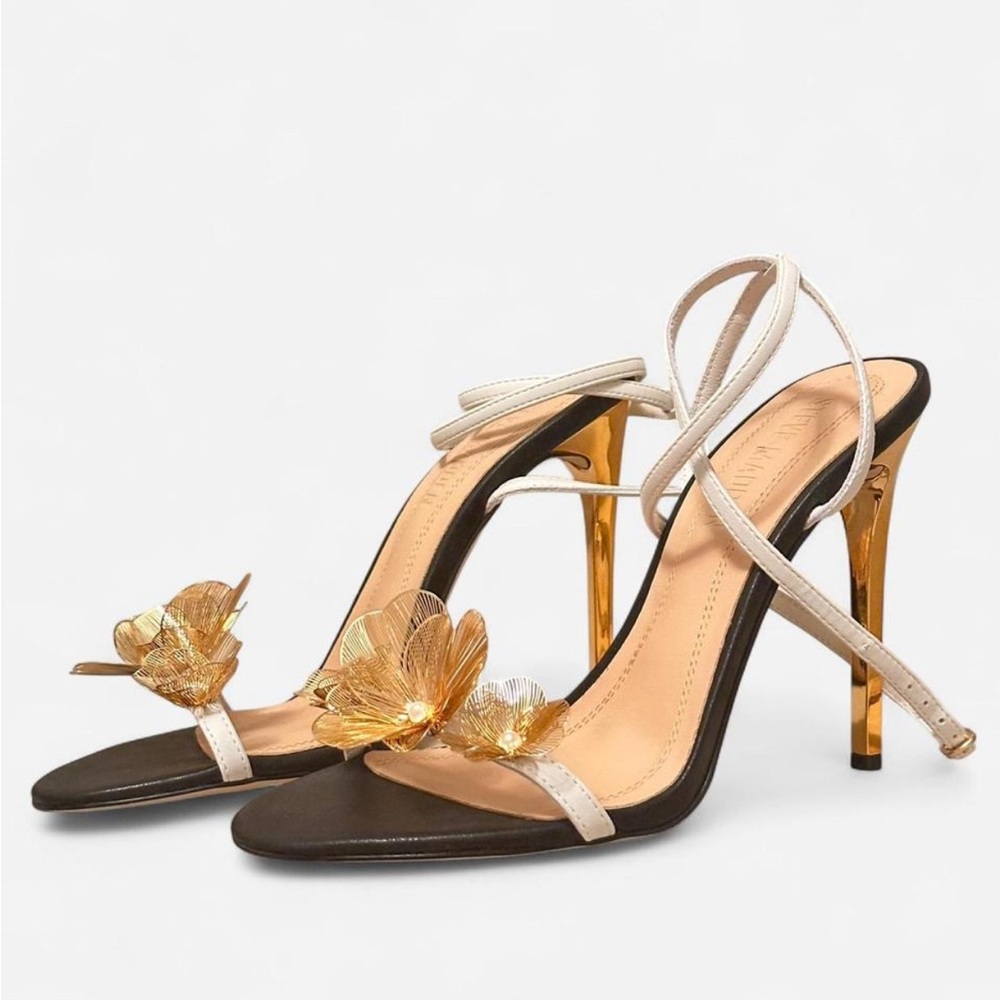 Steve Madden Sheila Floral Embellished Stiletto Heels